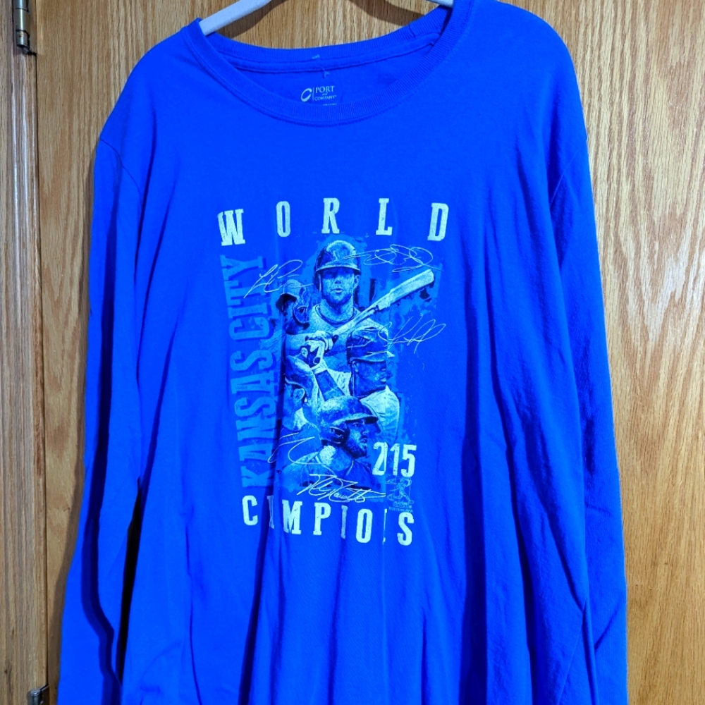 KC Royals 2015 world series long sleeve t-shirt XXL